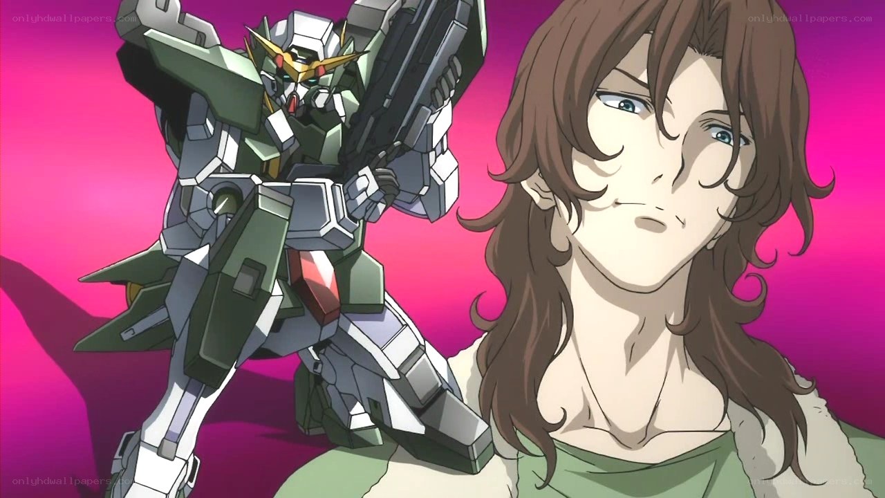Gundam and pilot portrait