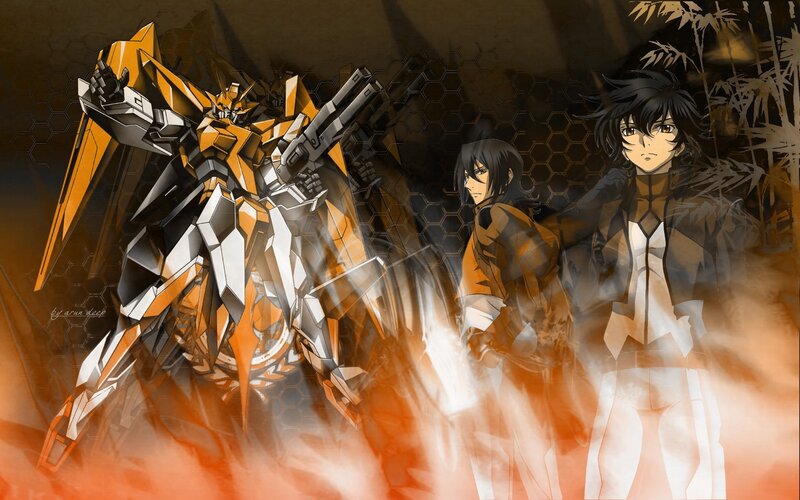 Gundam and pilots in action