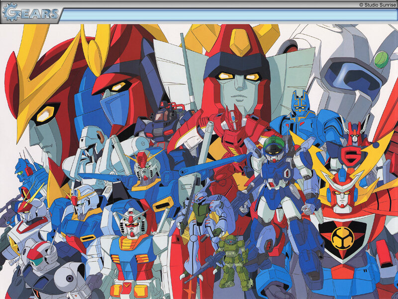 Gundam and robot mecha characters