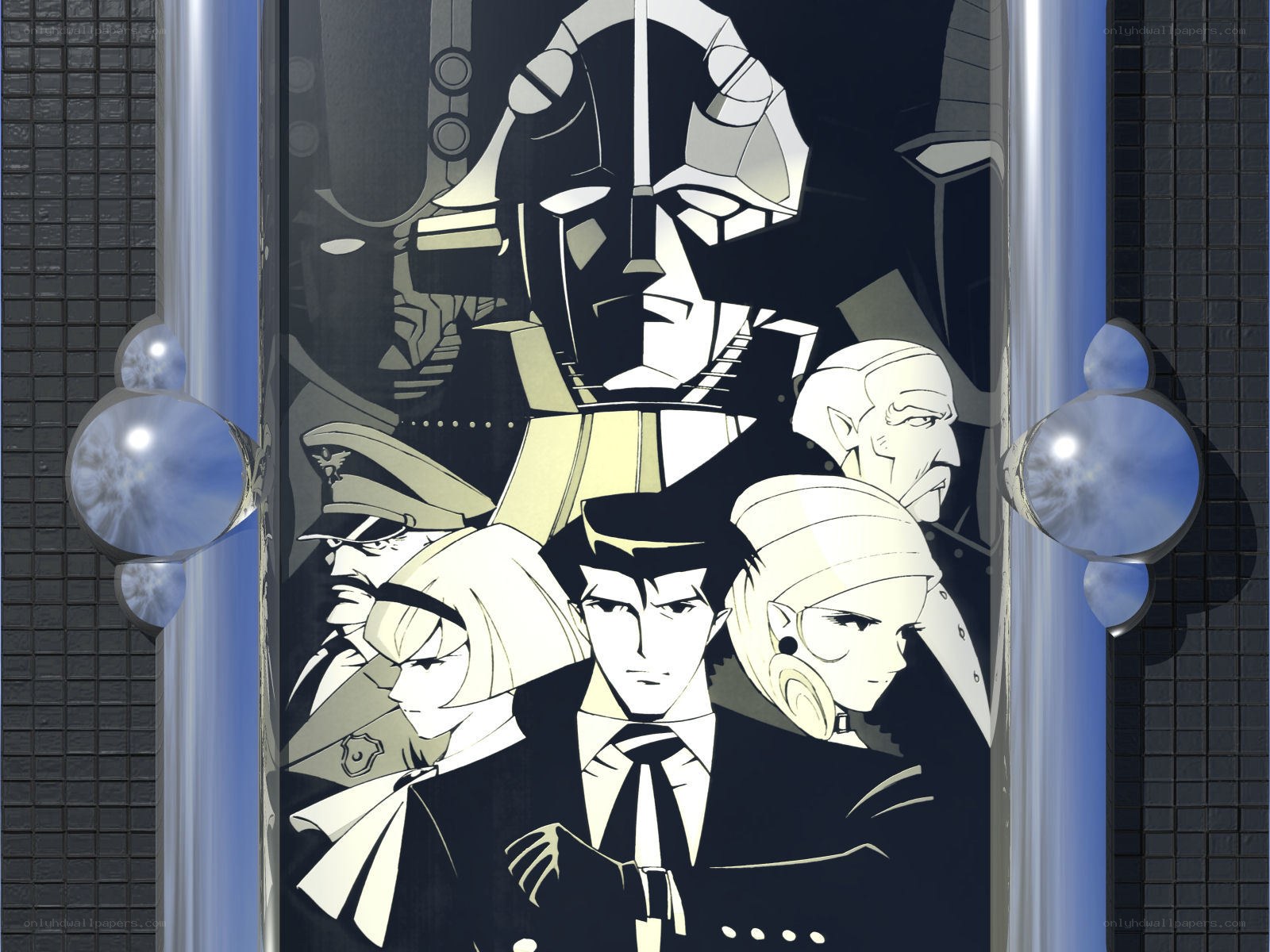 Gundam character collage