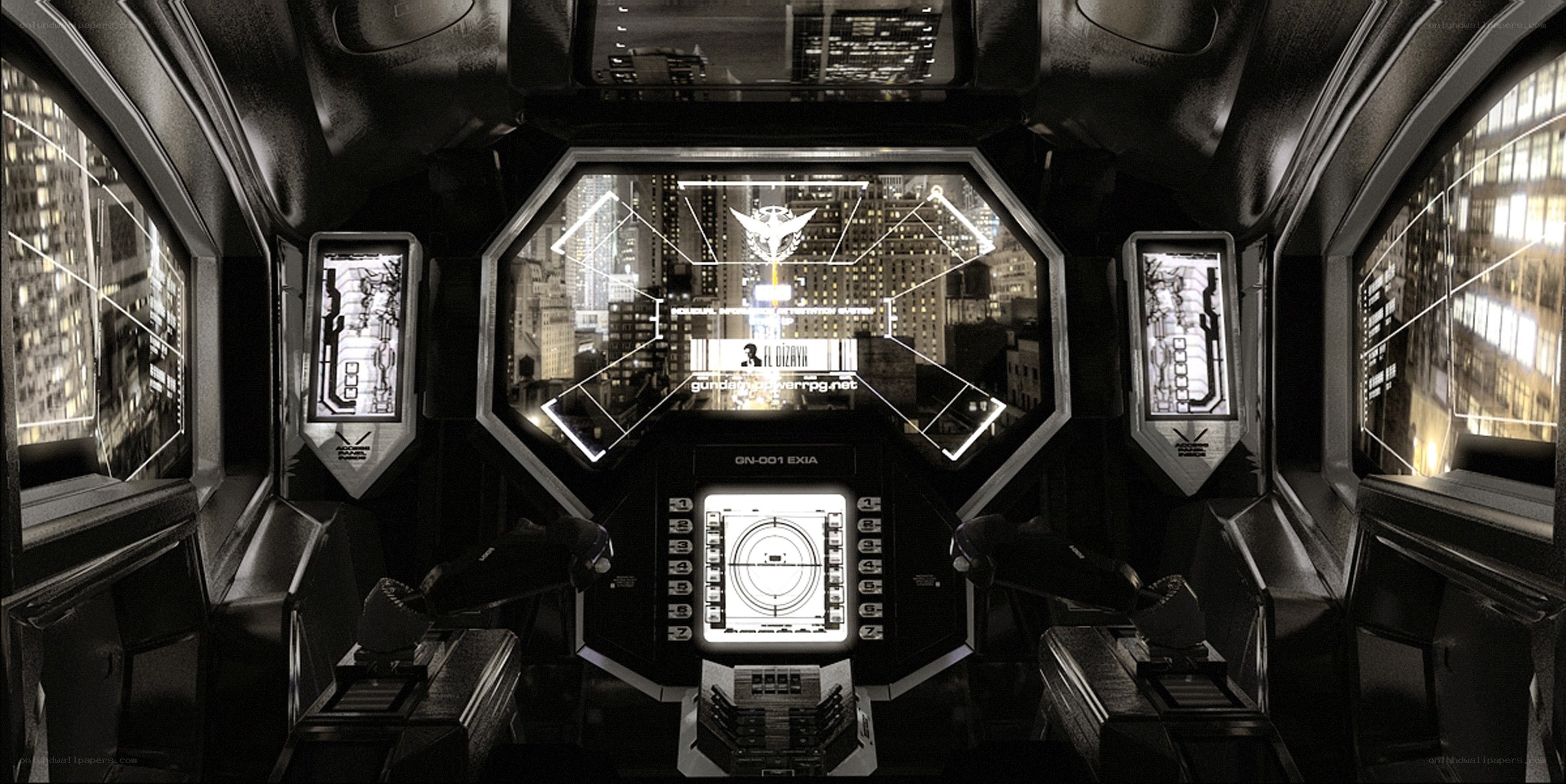 Gundam cockpit interior