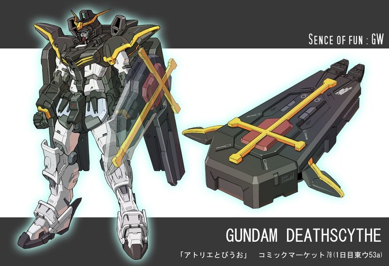 Gundam Deathscythe concept art