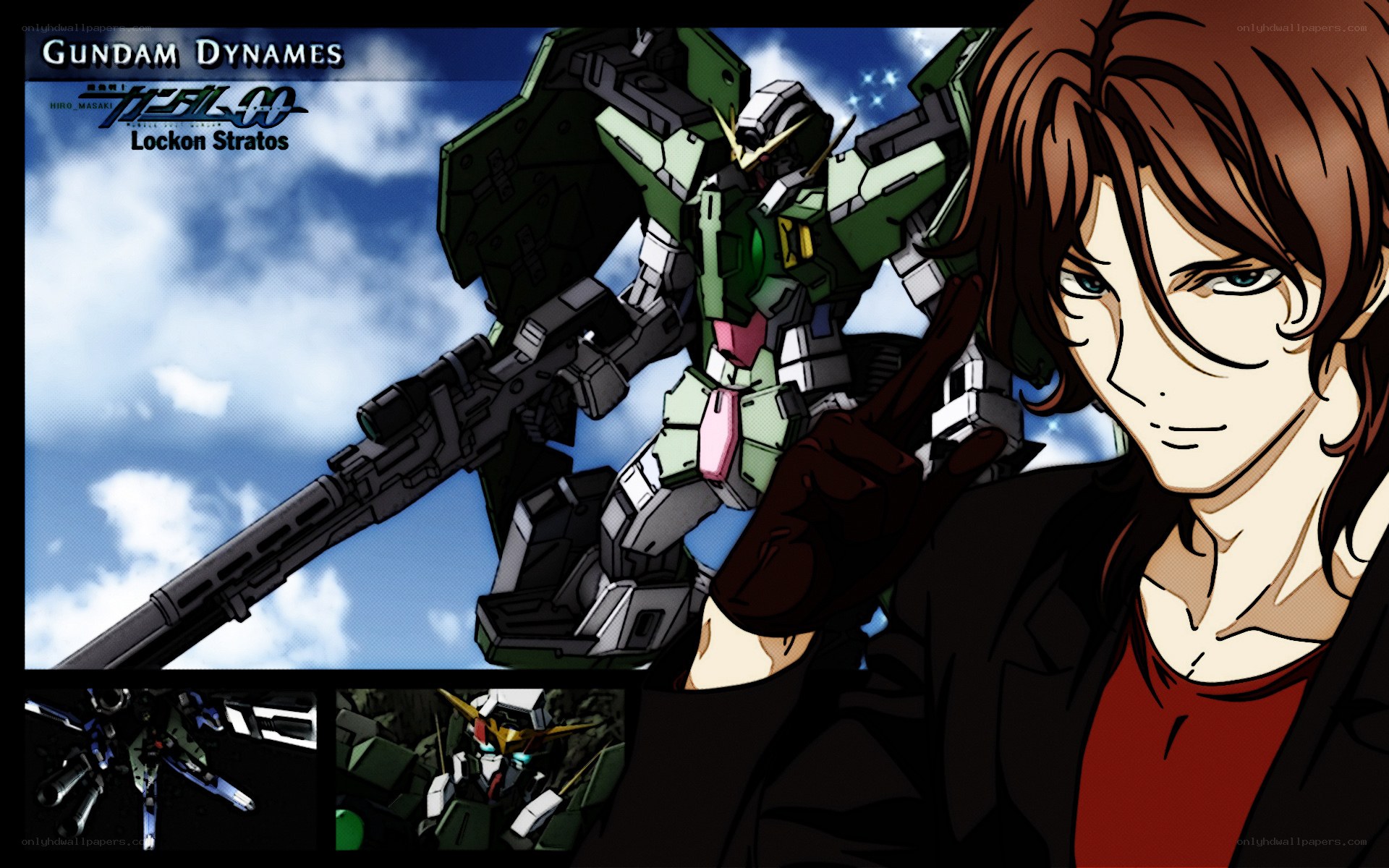 Gundam Dynames and Lockon Stratos