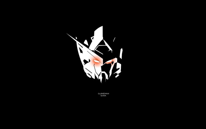 Gundam Exia Head — Black, Dramatic