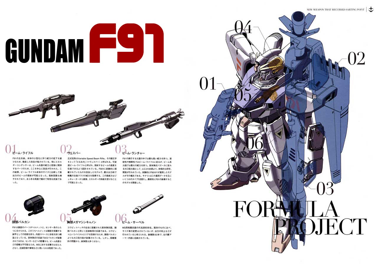 Gundam F91 weapon guide