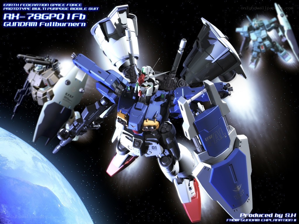 Gundam Fullburnern in space