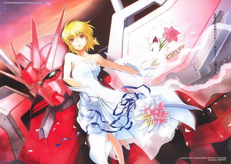Gundam girl in white dress