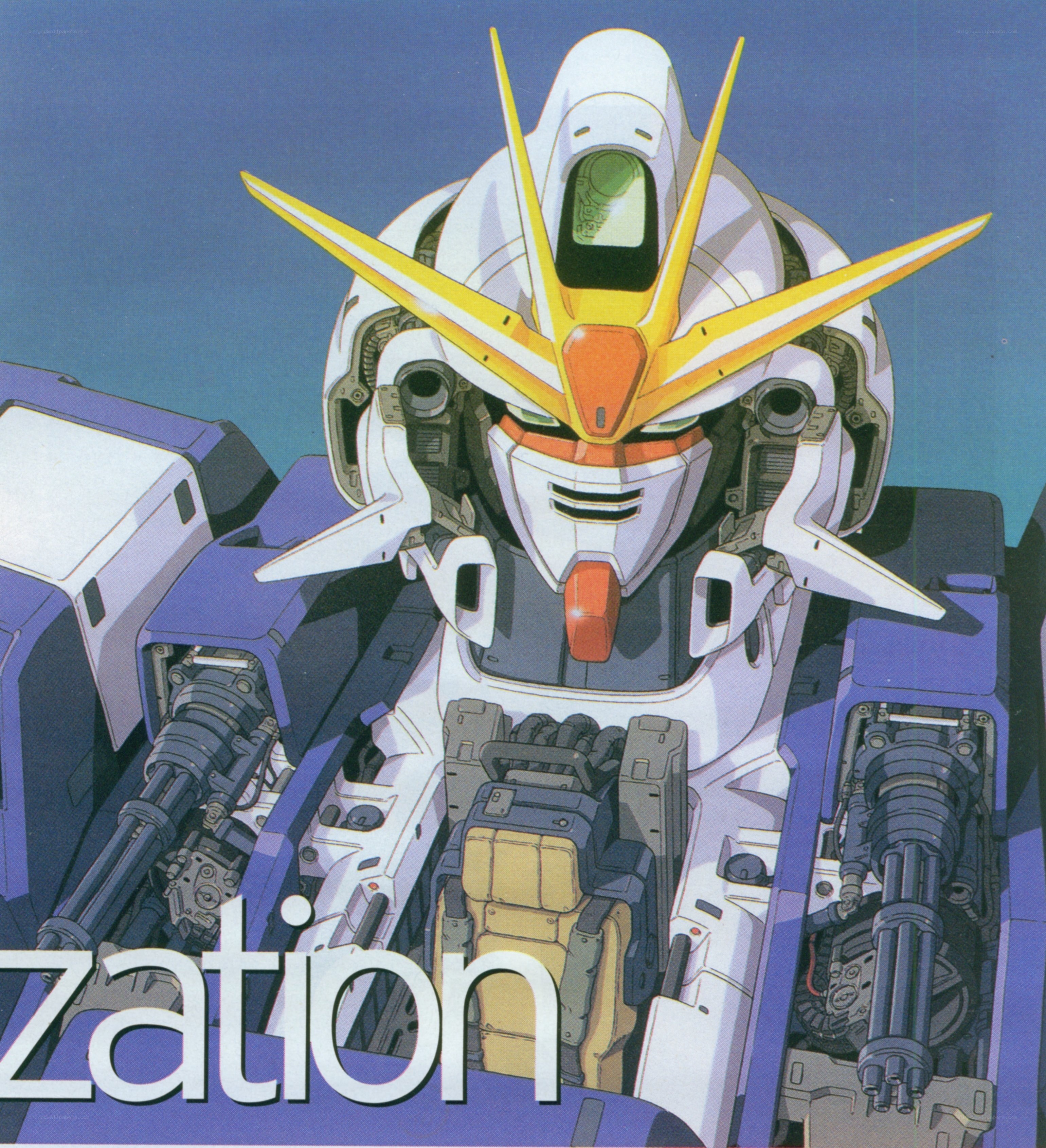 Gundam head close-up
