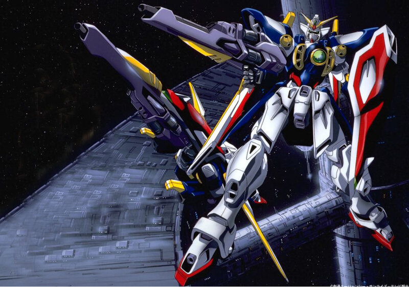 Gundam in space combat