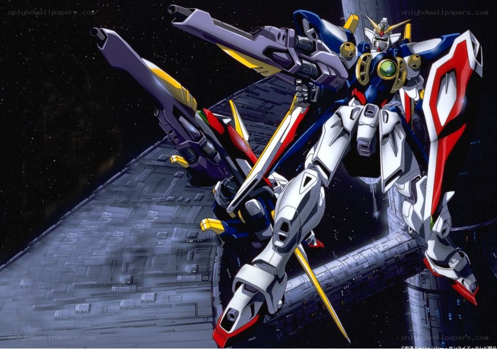 Gundam in space combat