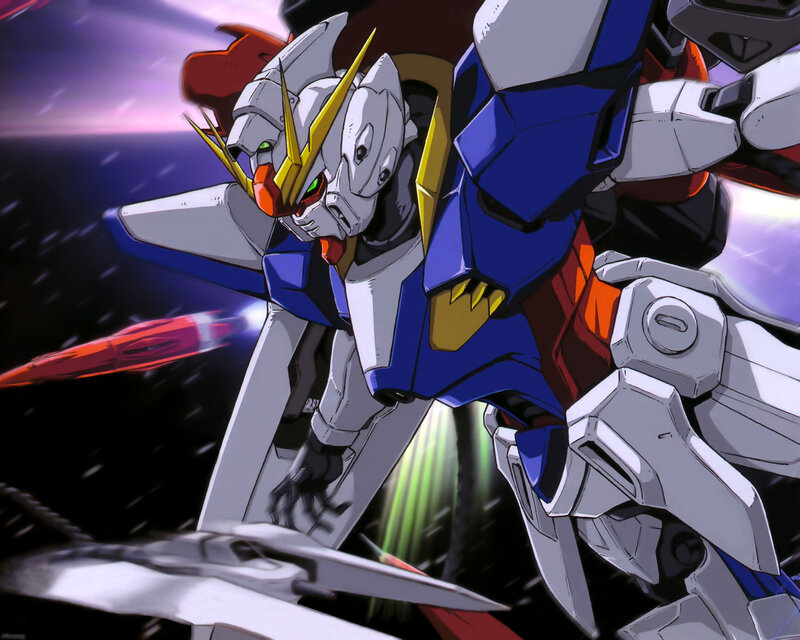 Gundam in space combat