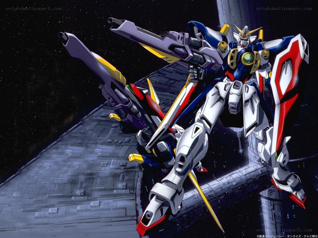 Gundam in space combat