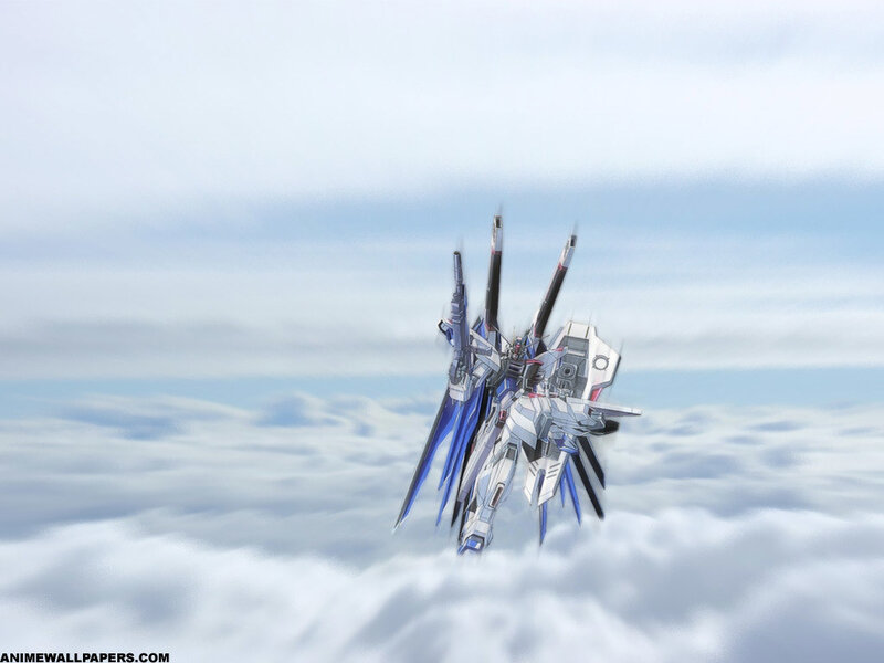 Gundam in the clouds