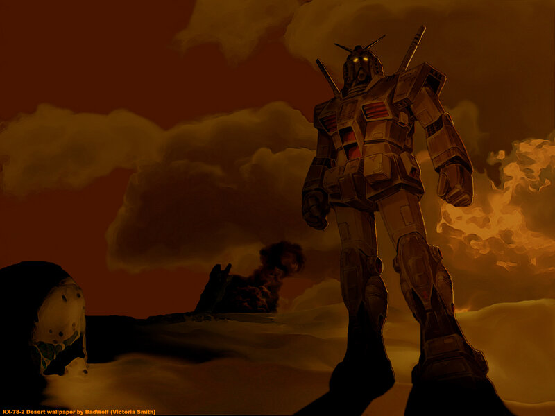 Gundam in the desert