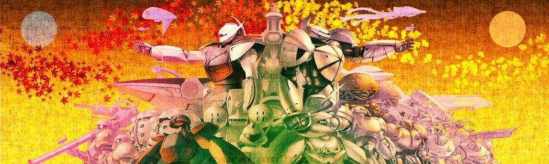 Gundam mecha battle art