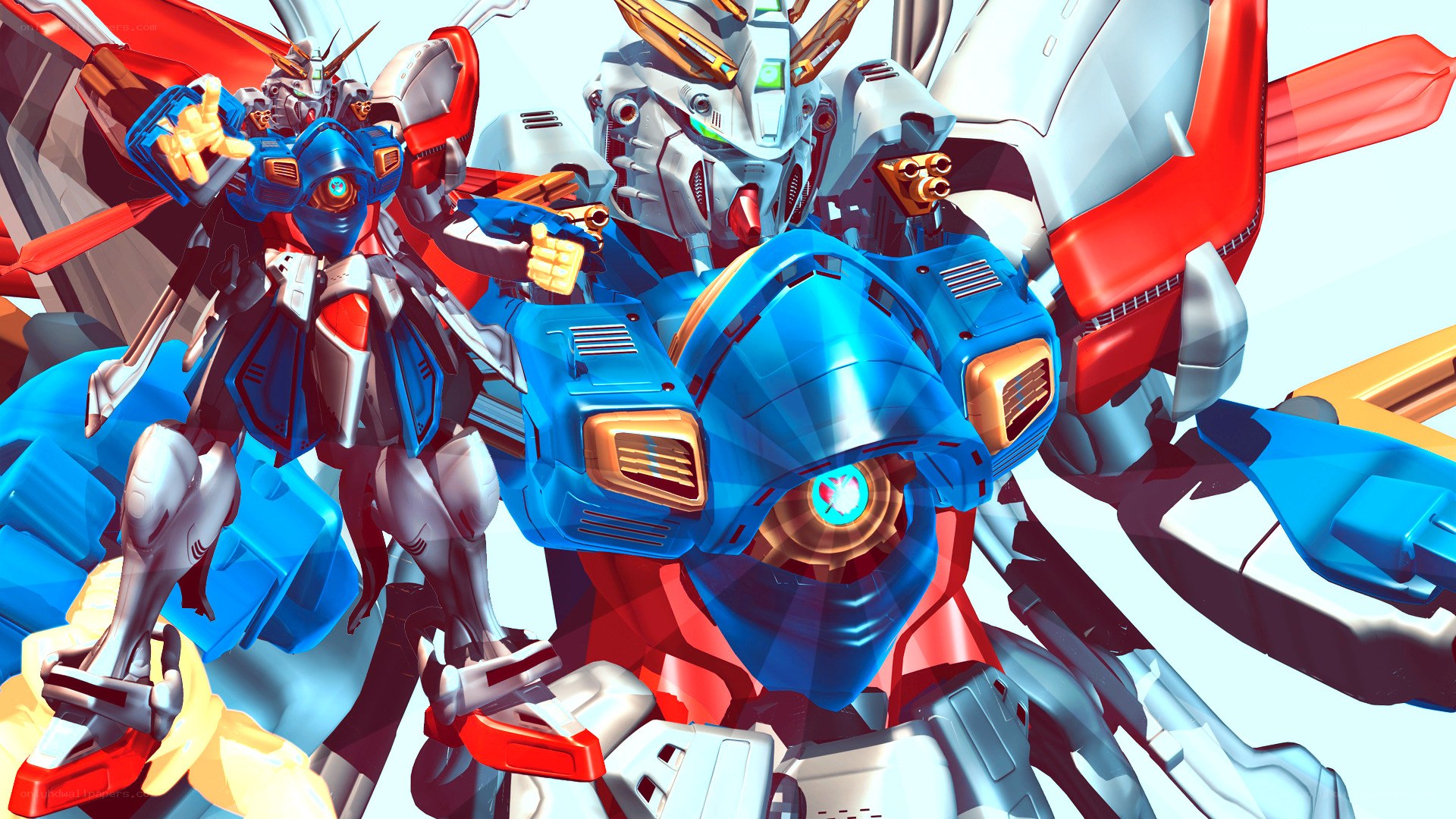 Gundam mecha battle art