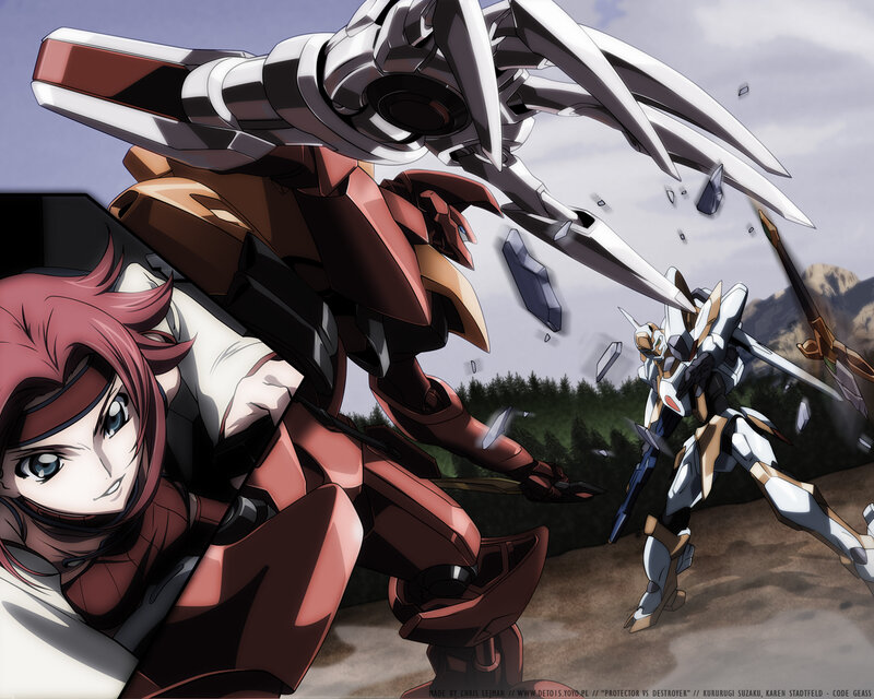 Gundam mecha battle scene