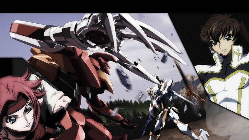 Gundam mecha battle scene