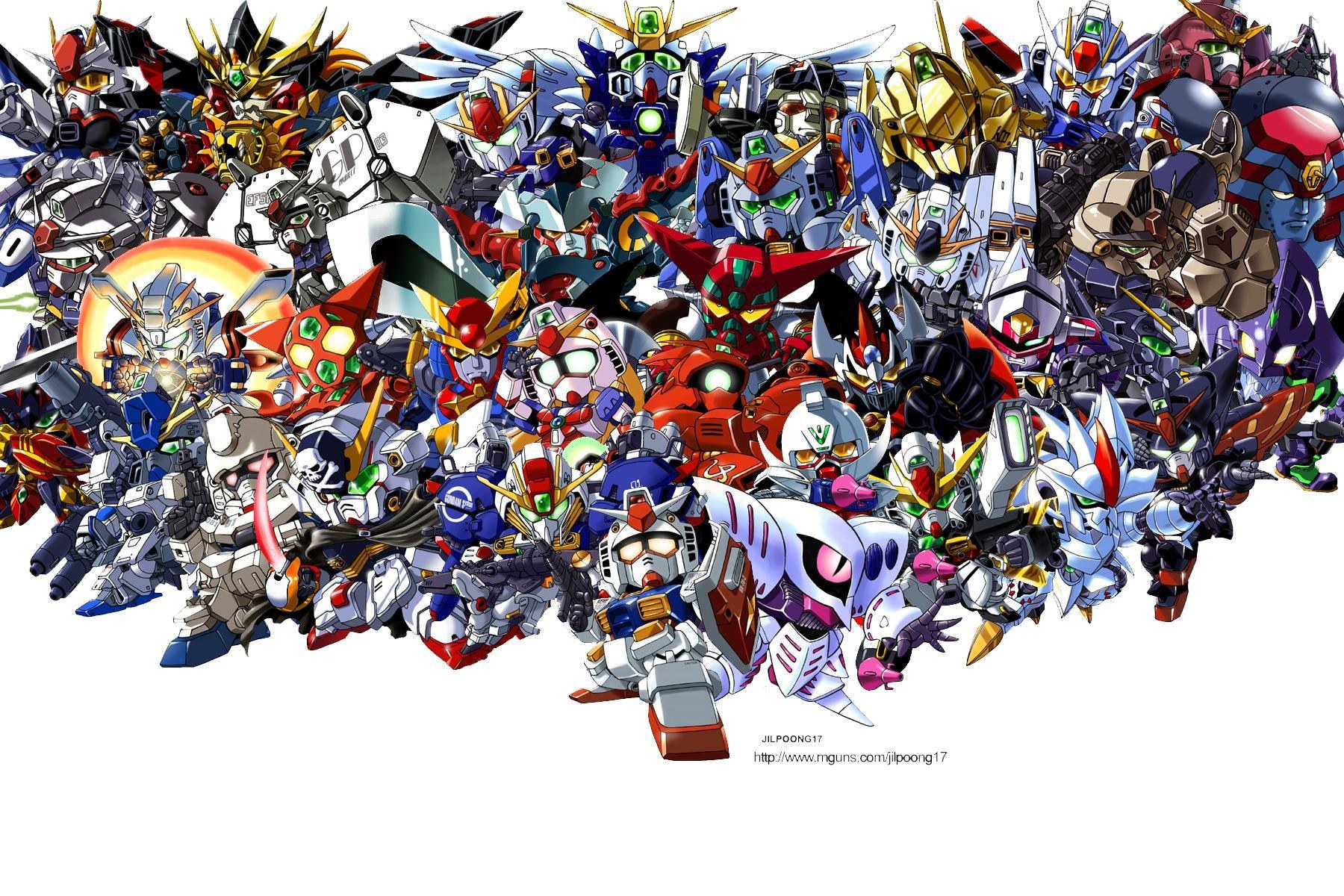 Gundam mecha character collection