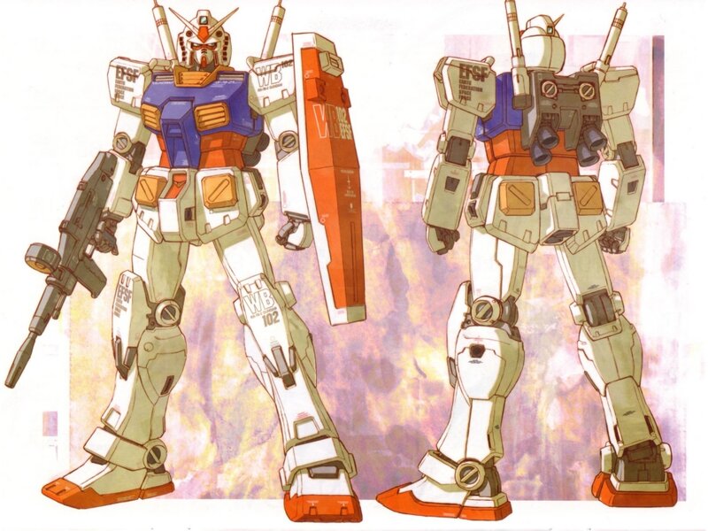 Gundam mobile suit concept art