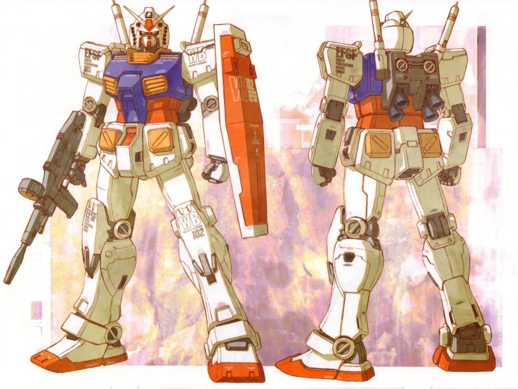 Gundam mobile suit concept art