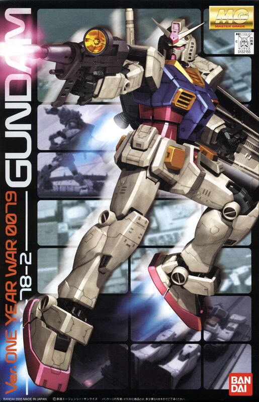 Gundam model kit box art