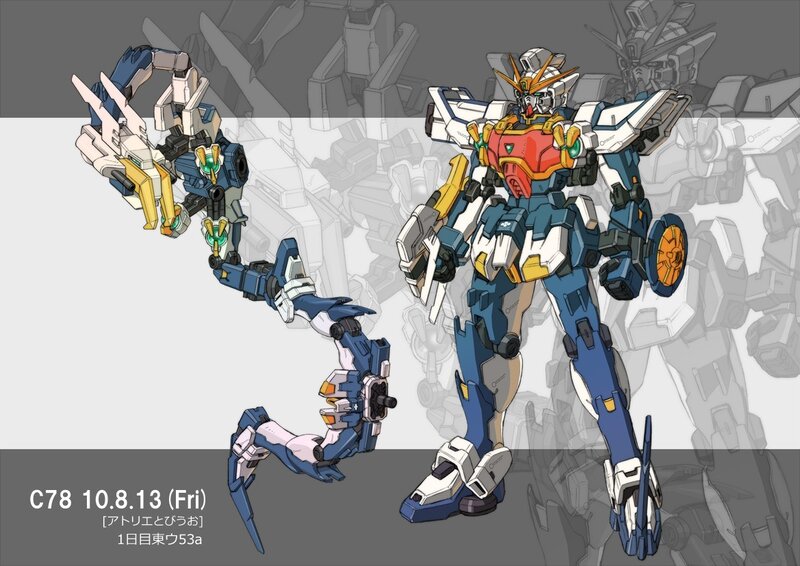Gundam robot concept art