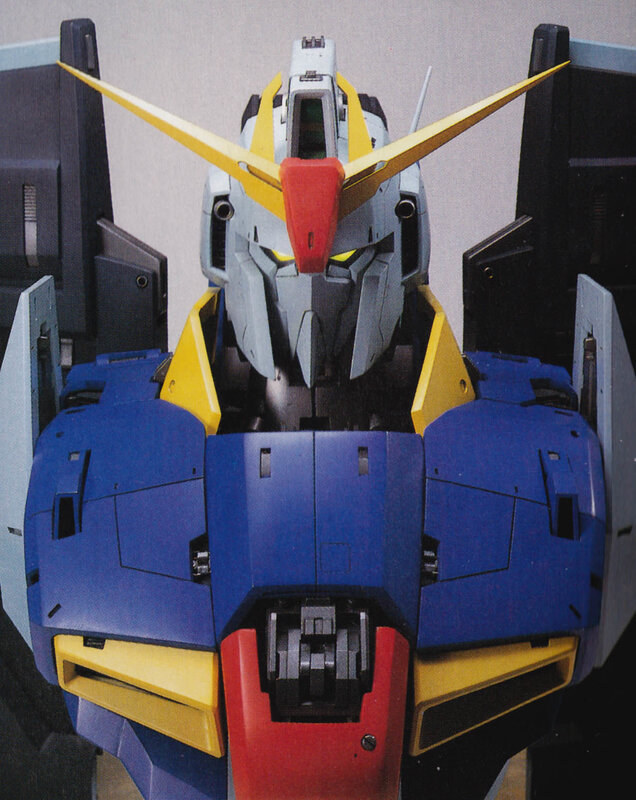 Gundam robot head close-up