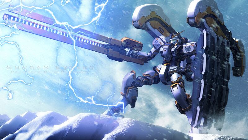 Gundam Robot in Snow