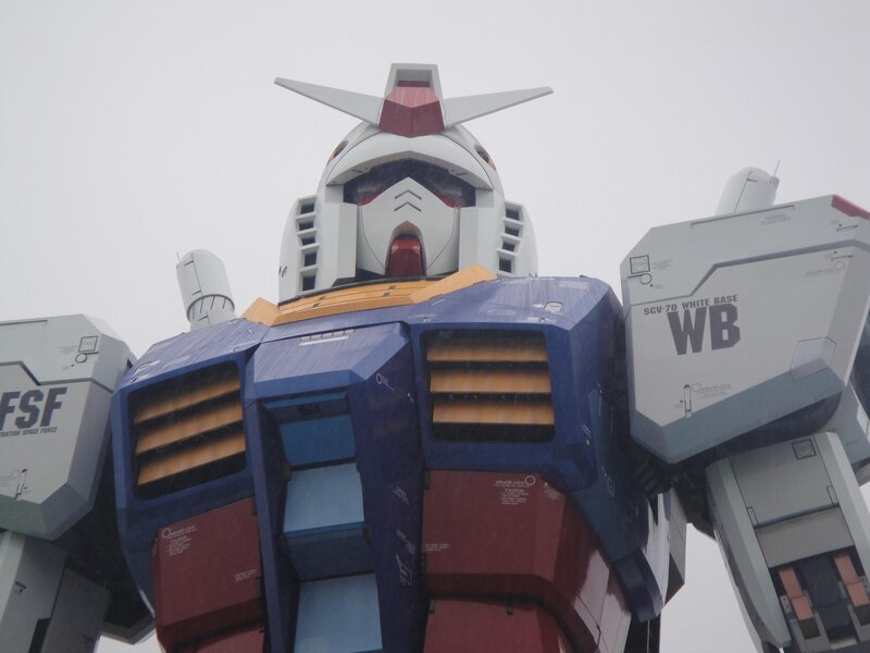 Gundam Robot Statue — Blue
