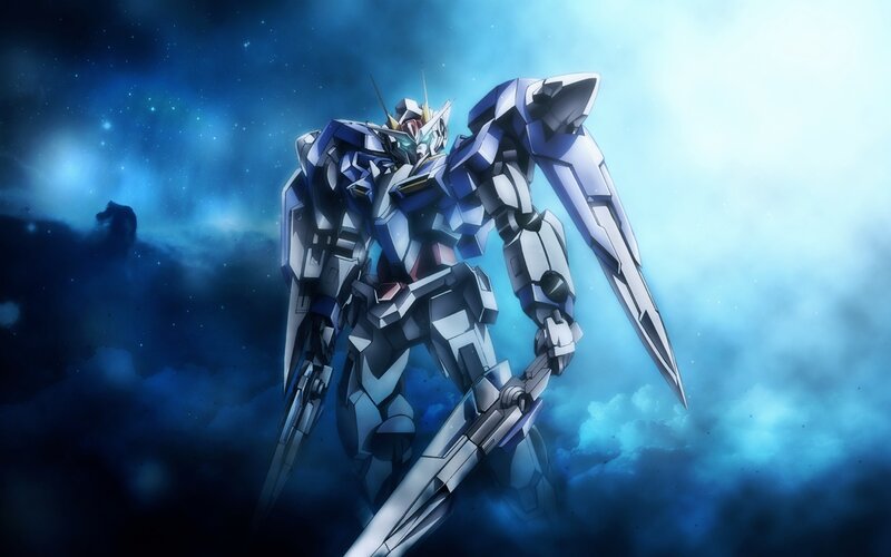 Gundam Robot with Sword — Blue