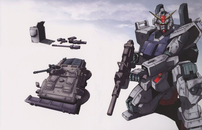 Gundam Robot with Tank