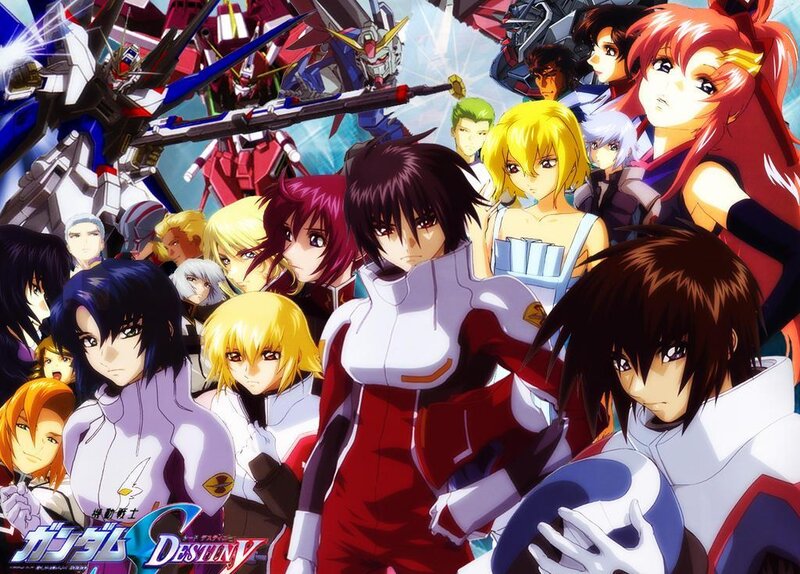 Gundam SEED Destiny cast and mechs