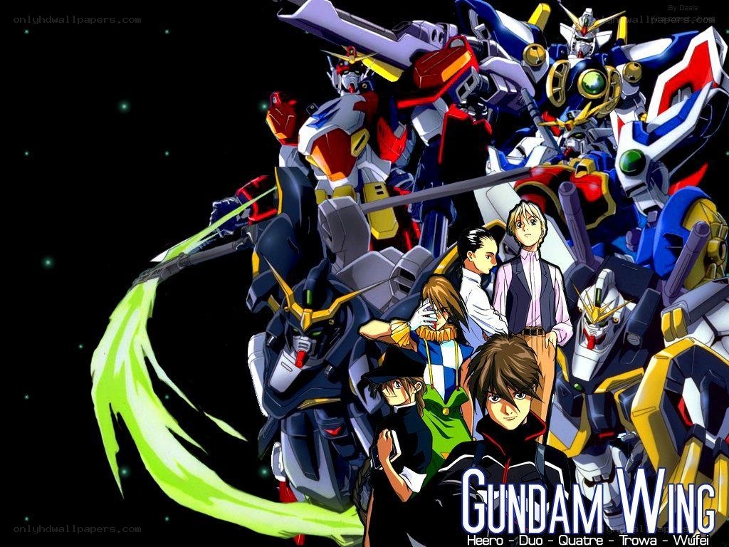 Gundam Wing character lineup