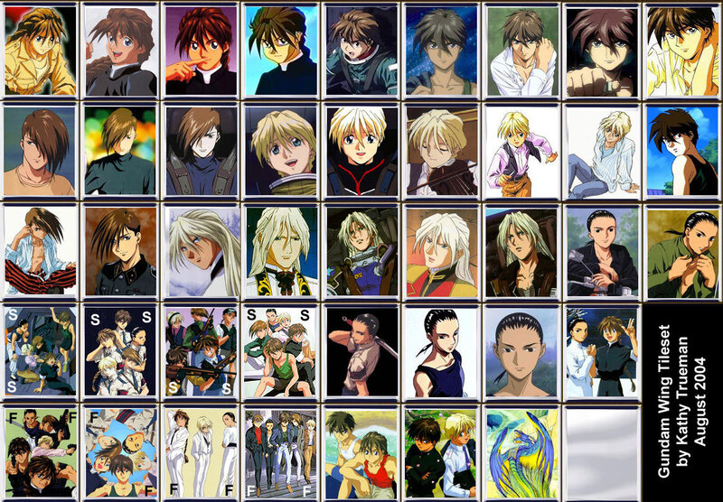 Gundam Wing character tileset