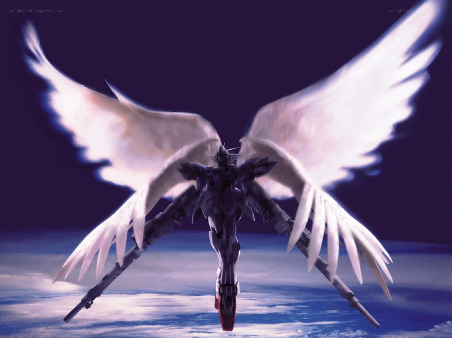 Gundam with angel wings
