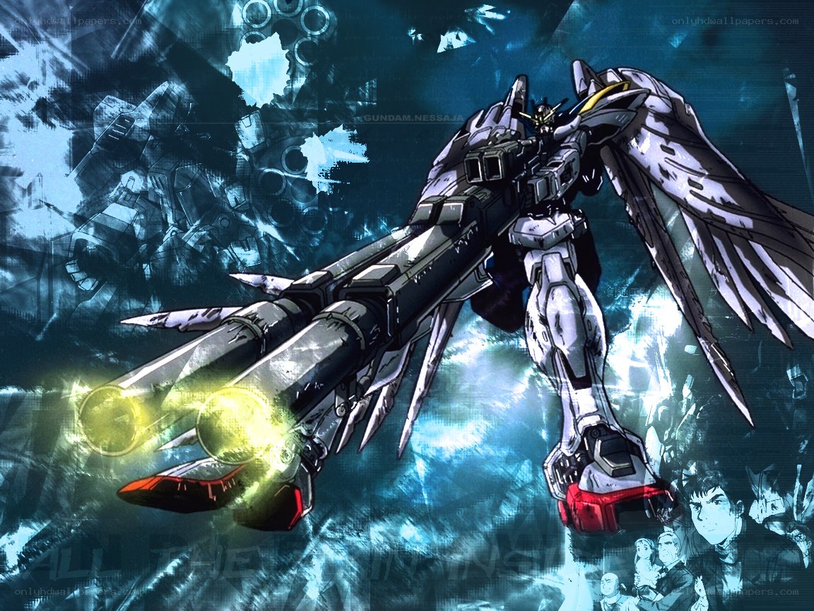 Gundam with beam cannon