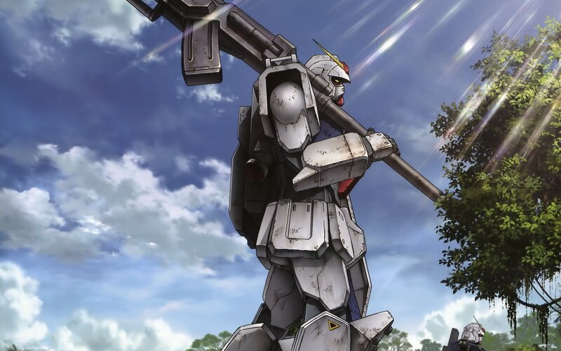 Gundam with beam rifle