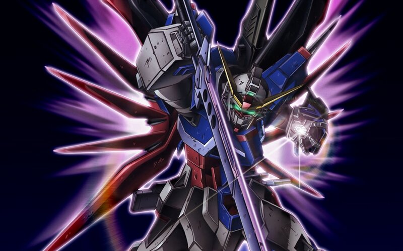 Gundam with energy blades