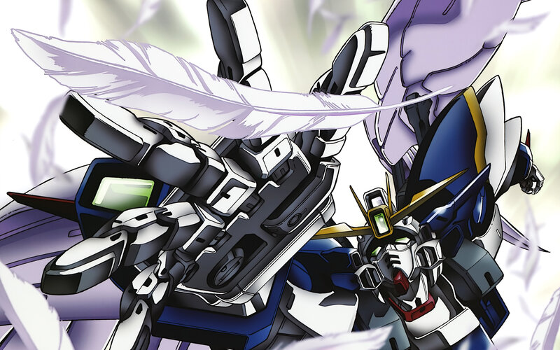 Gundam with feather
