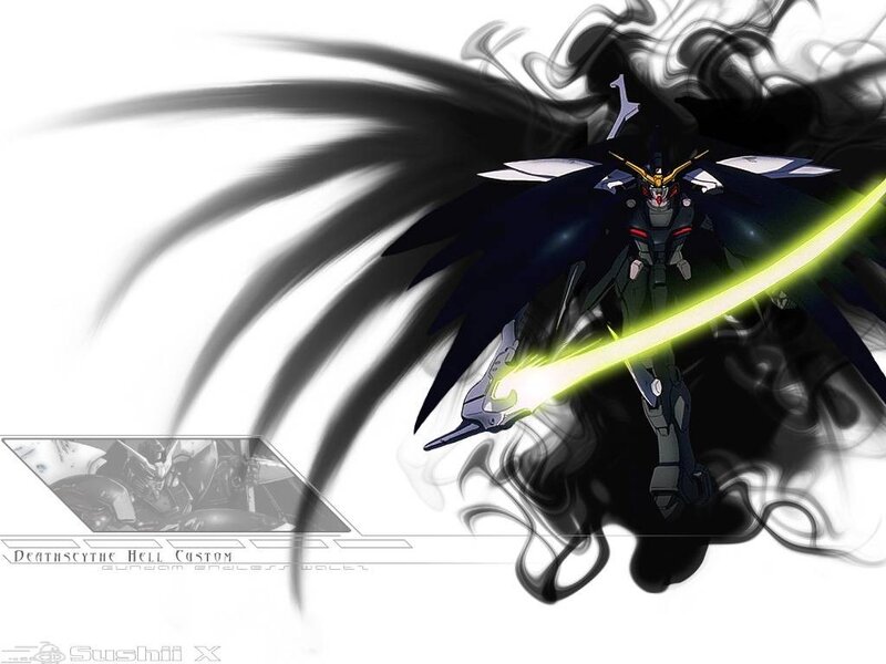 Gundam with Glowing Sword — Black