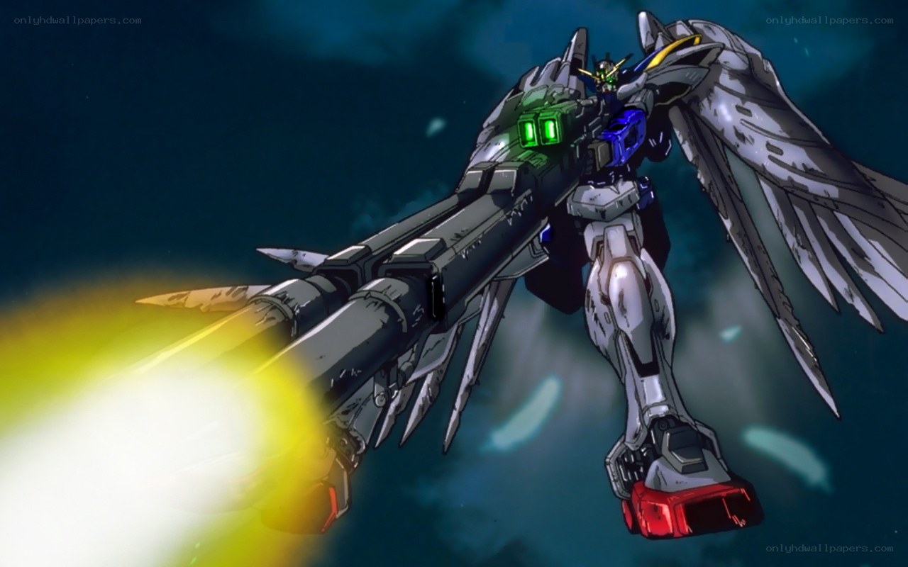Gundam with large cannon