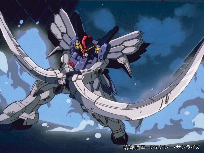 Gundam with large swords