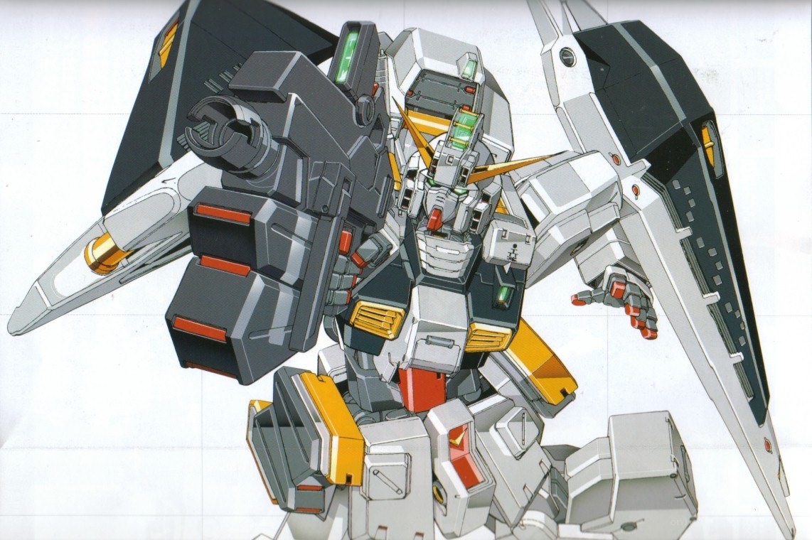 Gundam with large wings