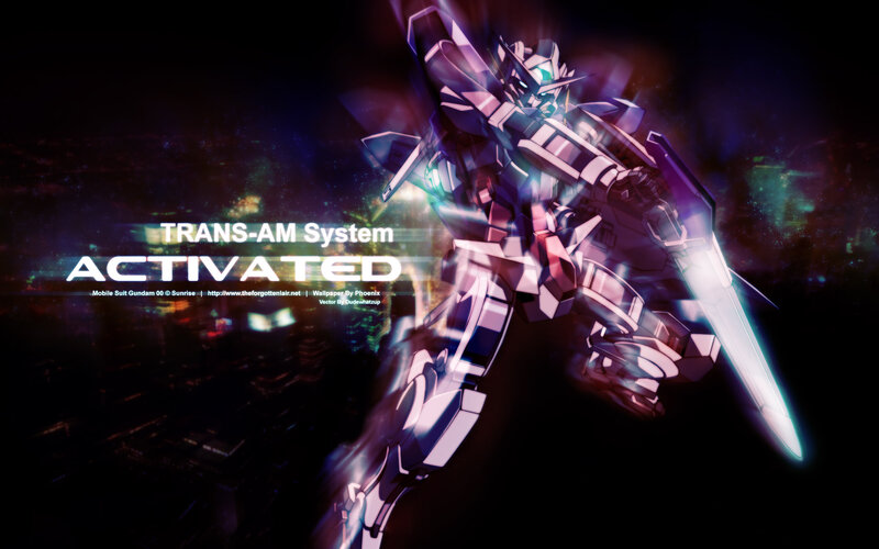 Gundam with sword activated