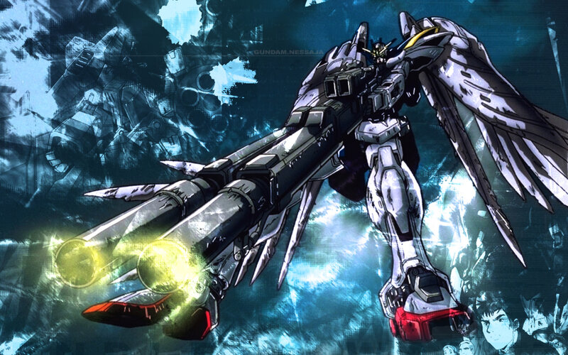 Gundam with Wings — Blue, Dramatic