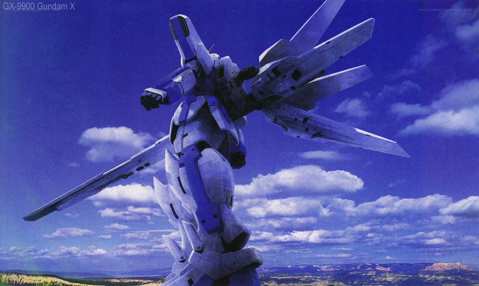 Gundam X in flight