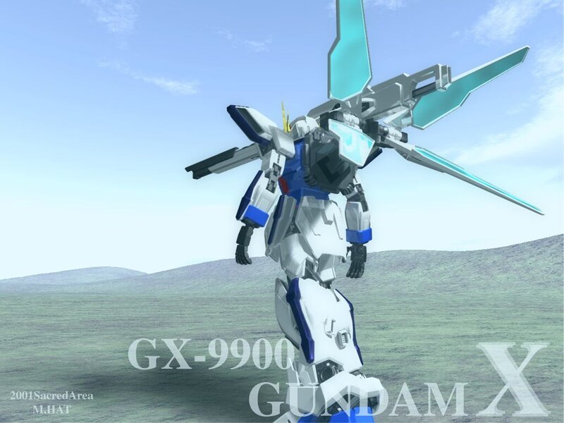 Gundam X robot standing
