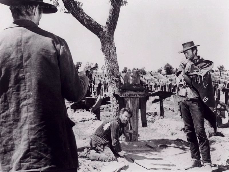 Gunfight in a graveyard