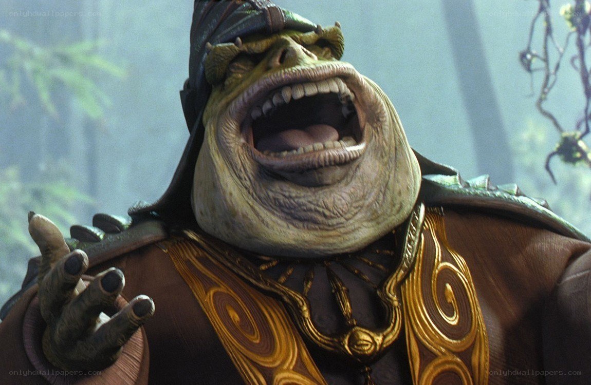 Gungan leader in jungle